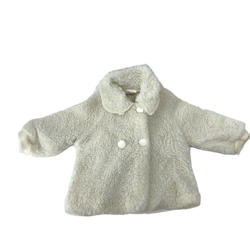 Basil Brush Vintage Sherpa White Peacoat 0-9 M